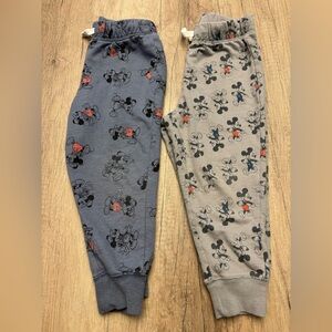 2/$12 Boys Mickey Mouse Sweat Pant Joggers 4T